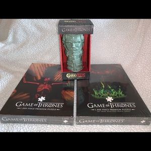 SOLD New Game of Thrones Puzzle/Tiki Mug Gift Bundle